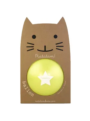 Ratatam Glitter Ball Yellow 22cm