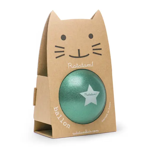Ratatam Groene glitter bal 22cm
