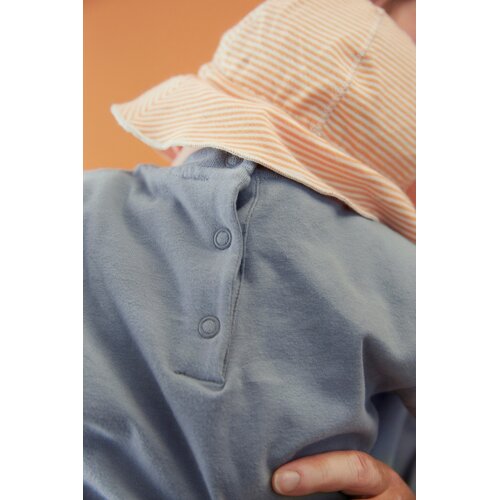 Gray label Gestreept baby zonnehoedje in oranje geel & crème kleur Gray label Gestreept baby zonnehoedje in oranje geel & crème kleur