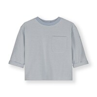 Baby L/S Pocket Tee | Stone Grey Cream