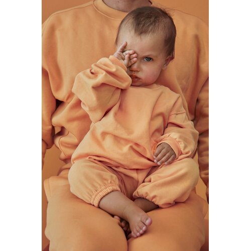 Gray label Baby sweater lange mouw oranje geel Gray label Baby sweater lange mouw oranje geel