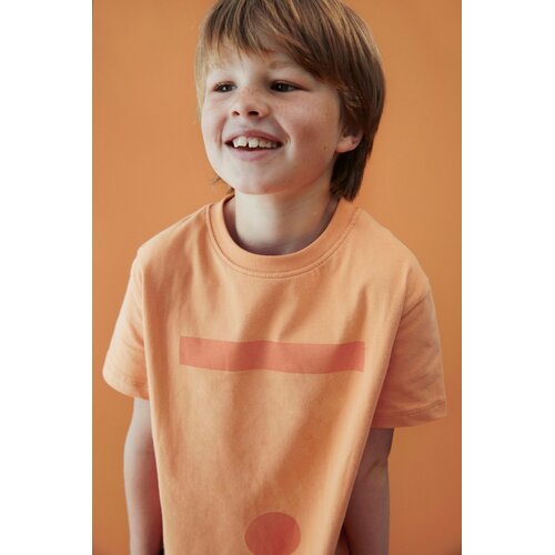 Gray label Oversized t-shirt in oranje geel met logo opdruk