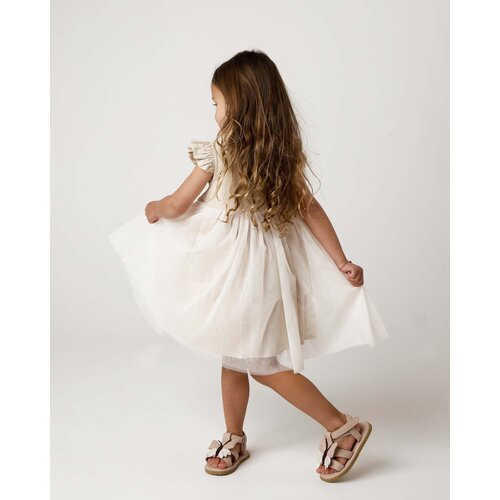 Donsje Mouwloos zomerjurkje met tule rok