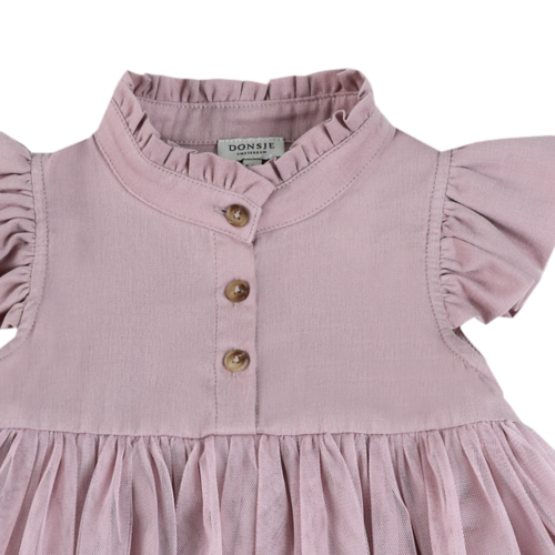 Donsje Mouwloos zomerjurkje met tule rok