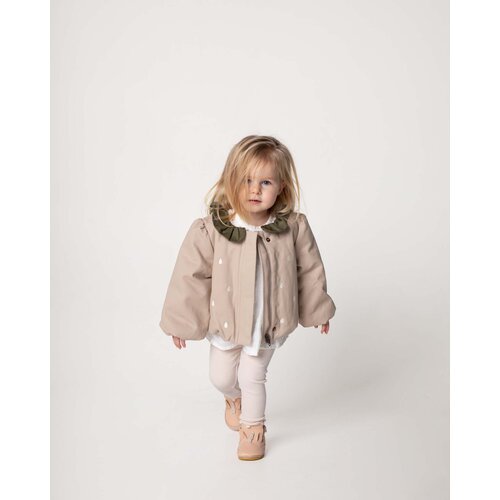 Donsje Legging in licht roze kleur met frill randje