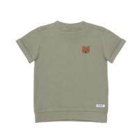 Jarne T-shirt | Bear | Dusty Green