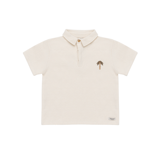 Donsje Wouti Shirt | Palm Tree | Warm White