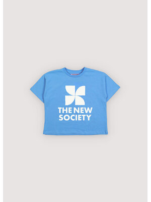 the new society TNS Logo T-Shirt Iris Whisper