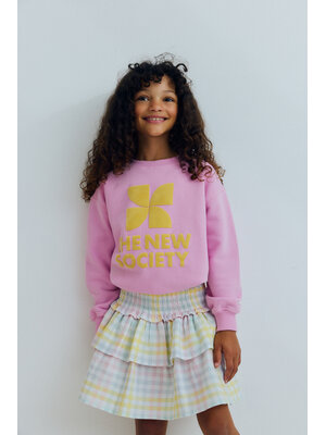 the new society TNS Logo Sweatshirt Pink Lavander