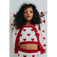 Maqui Cardigan Hearts Jacquard