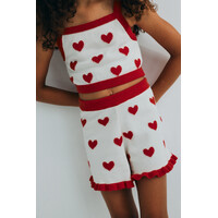 Maqui Short Hearts Jacquard