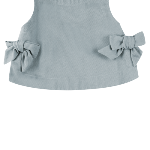 Donsje Korte top in licht blauw