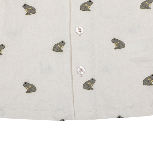 Donsje Lichte polo met kikkers