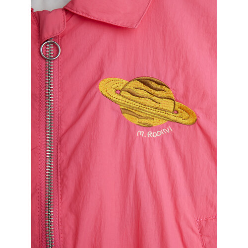 Mini Rodini Roze baseball jasje met planeet