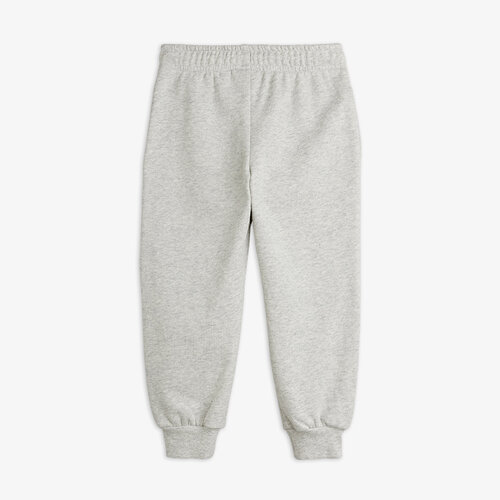Mini Rodini Grijze sweatpants met planeet applicatie