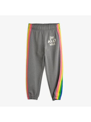 Mini Rodini The Milky Way Rainbow Panel Sweatpants | Grey