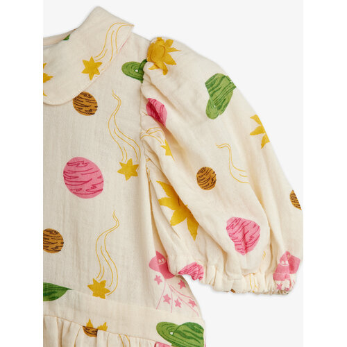 Mini Rodini Jurkje met korte mouwen en print Mini Rodini Jurkje met korte mouwen en print