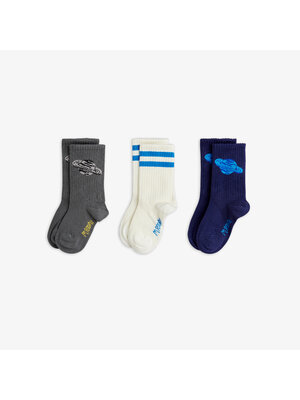 Mini Rodini Planet 3-Pack Socks | Multi