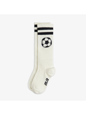 Mini Rodini Football Knee-High Socks | Off-White