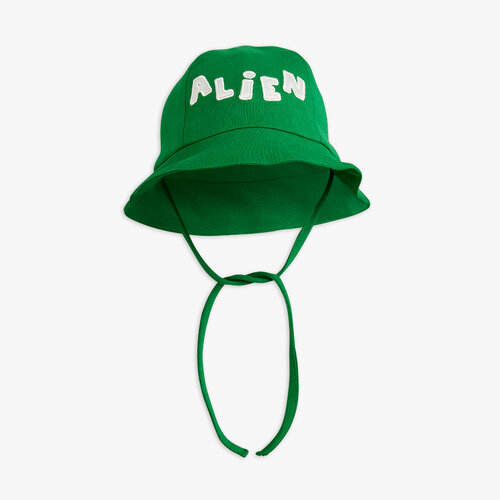 Mini Rodini Alien Application Baby Sun Hat | Green