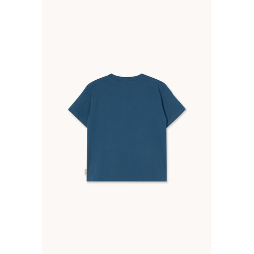 Tinycottons Donker blauw t-shirt met zwaan opdruk