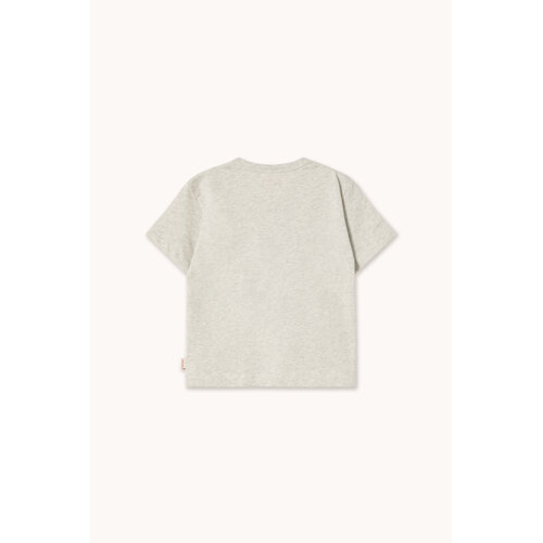 Tinycottons Grijs t-shirt met grafische TINY opdruk