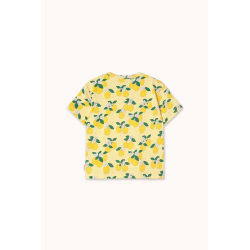 Tinycottons Licht geel t-shirt met all-over print
