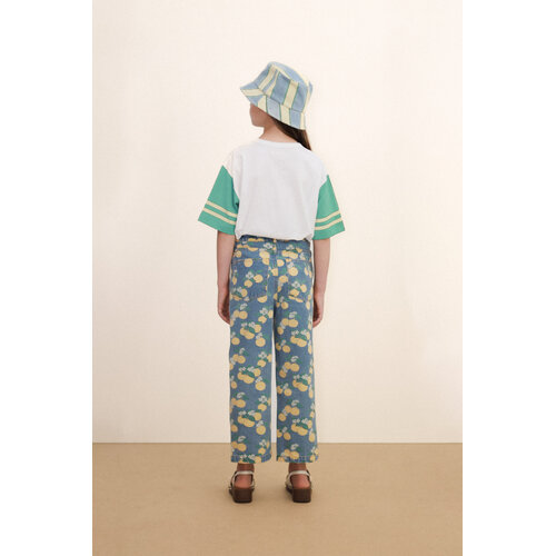 Tinycottons Denim met all-over oranges print