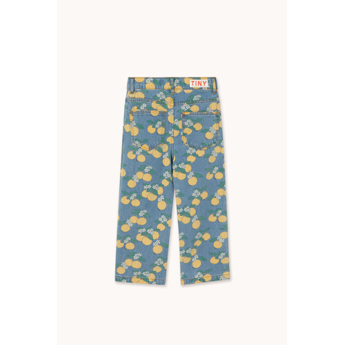 Tinycottons Denim met all-over oranges print