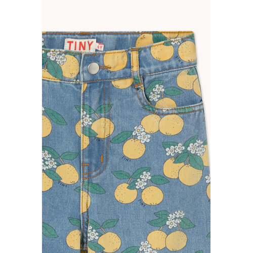 Tinycottons Denim met all-over oranges print