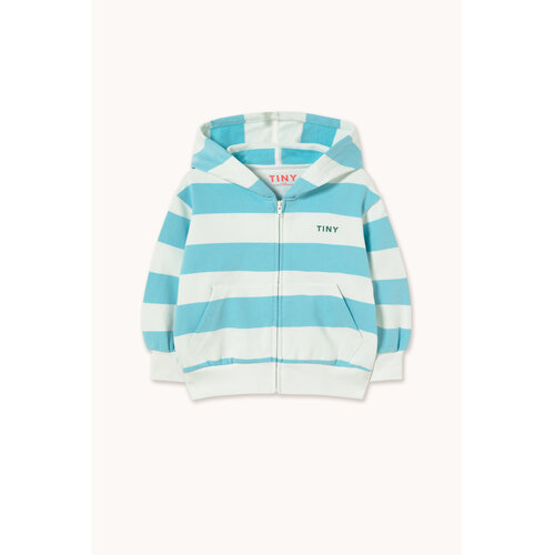 Tinycottons Cyan Stripes Hoodie