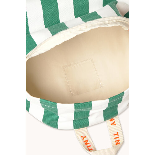 Tinycottons Groen gestreepte rugtas Tinycottons Groen gestreepte rugtas