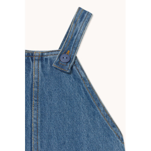 Tinycottons Denim baby pakje met TINY opdruk Tinycottons Denim baby pakje met TINY opdruk