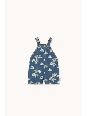 Tinycottons Blossoms Denim Short Dungaree