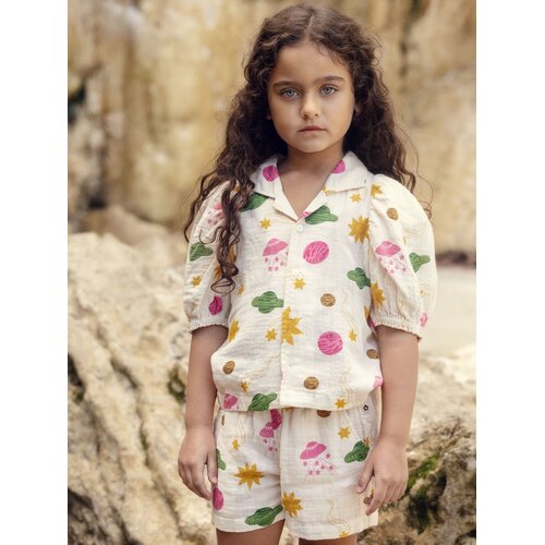 Mini Rodini Blouse met korte mouwen en print