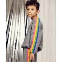 The Milky Way Rainbow Panel Sweatshirt | Grey