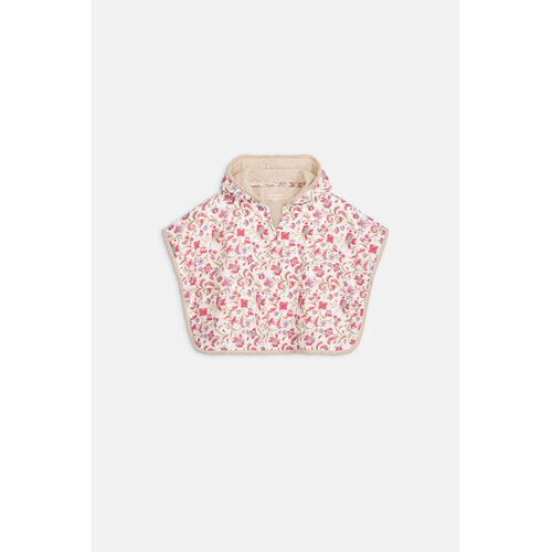 Louise Misha Badcape met rode bloemen print