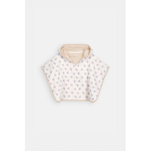 Louise Misha Badcape met blauwe bloemen print