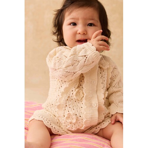 Louise Misha Ecru gebreid vestje