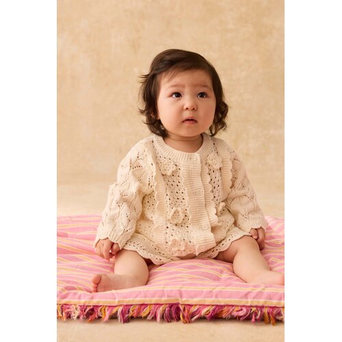 Louise Misha Ecru gebreid vestje