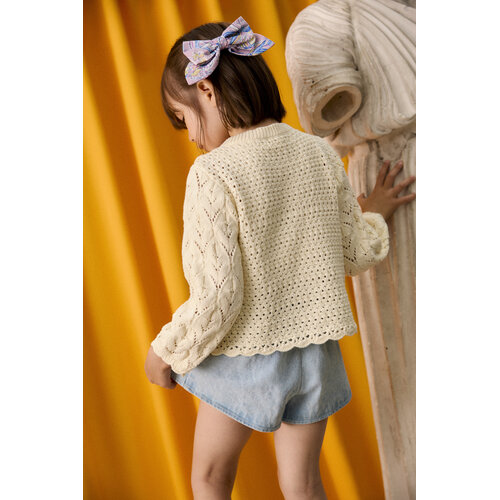 Louise Misha Ecru gebreid vestje