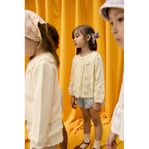 Louise Misha Ecru gebreid vestje