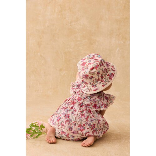 Louise Misha Romperjurkje in rode bloemenprint
