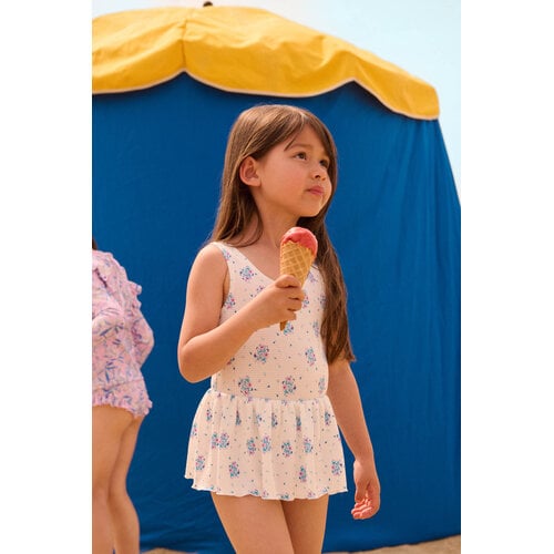 Louise Misha Badpak in bloemenprint met rokje