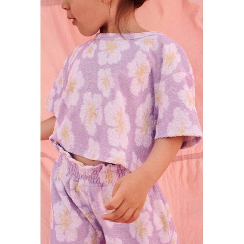 Louise Misha Badstof short met bloemenprint