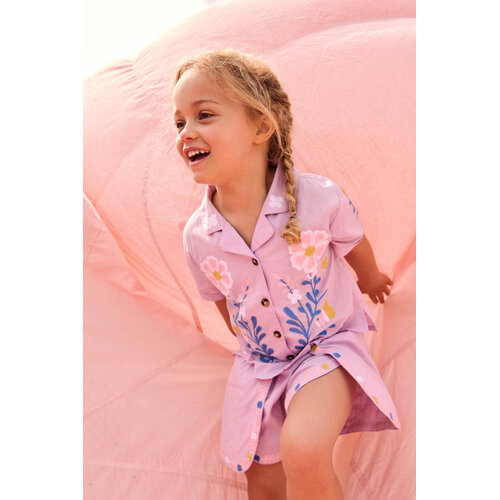 Louise Misha Licht paarse short met borduursels