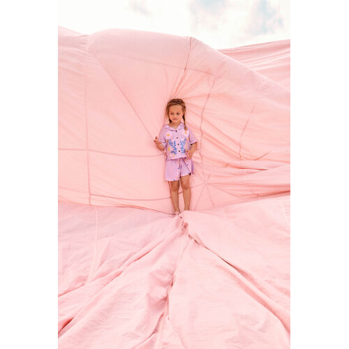 Louise Misha Licht paarse short met borduursels