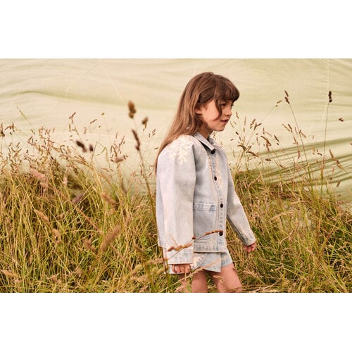 Louise Misha Denim jasje met bloemen