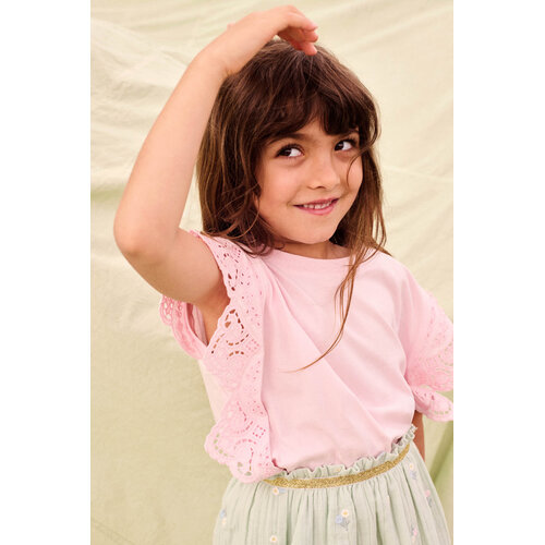 Louise Misha Mouwloze top in zacht roze