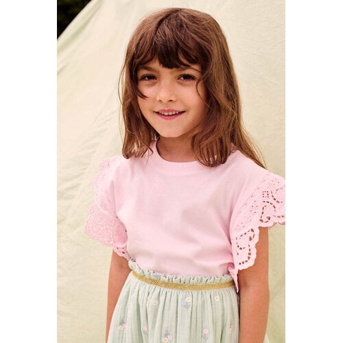 Louise Misha Mouwloze top in zacht roze